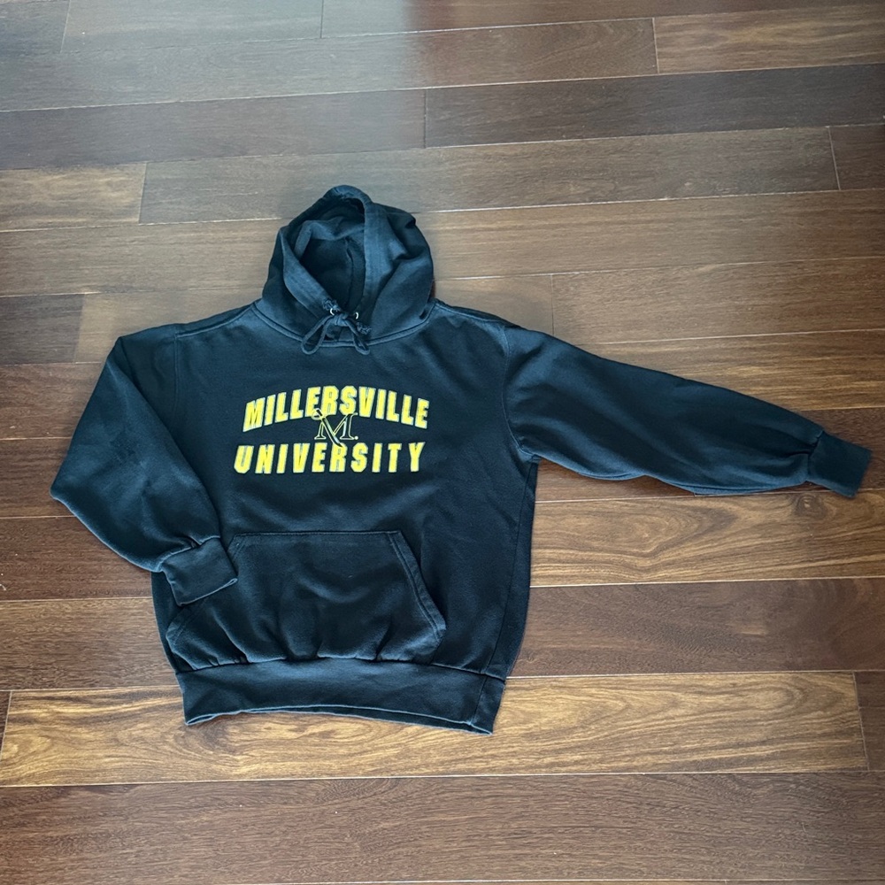Unisex size Medium College Black Hoodie with Millersville University